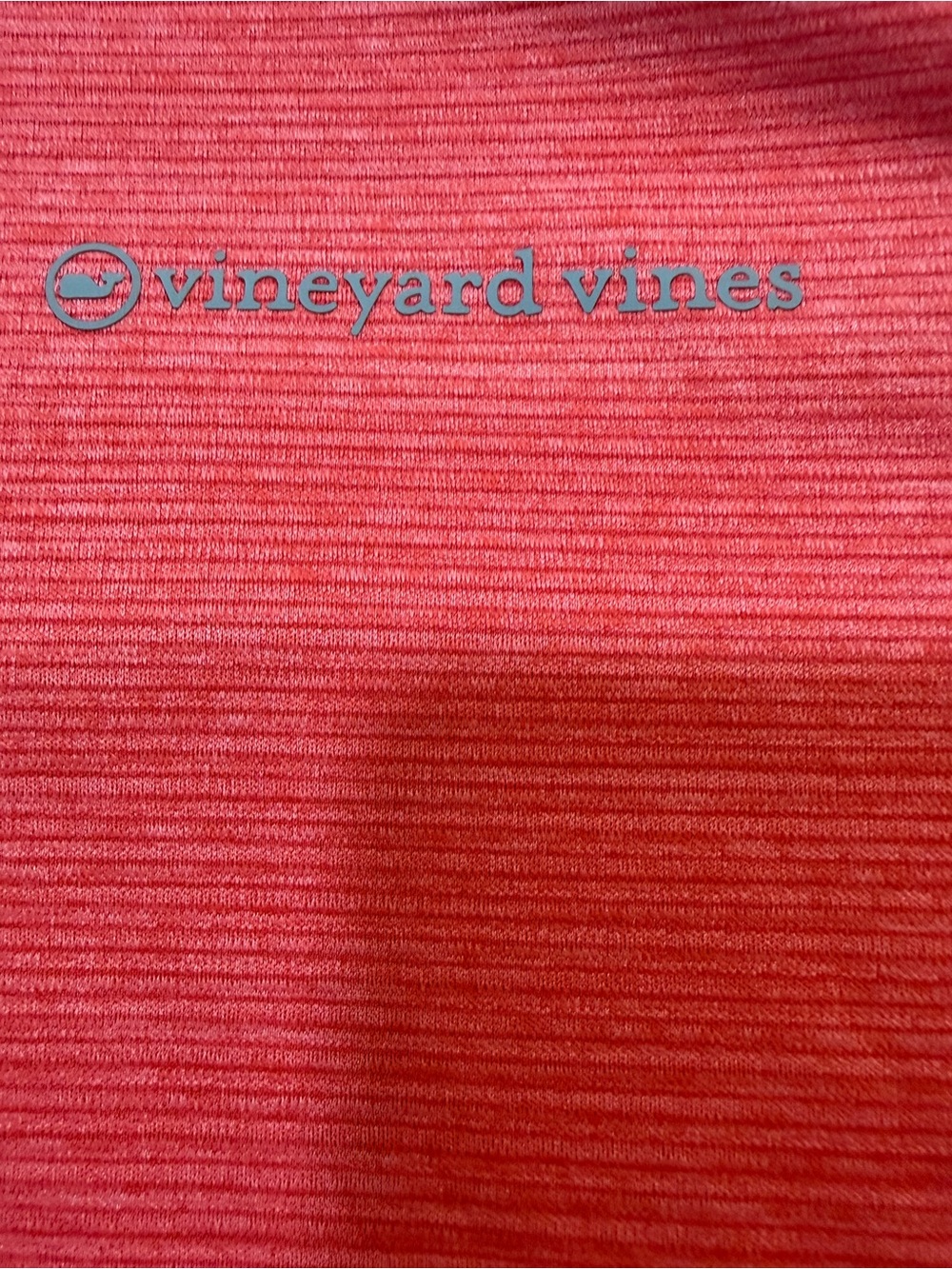 Vineyard Vines Men's XL Coral Heathered Grid Performance Hoodie - Picture 5 of 8